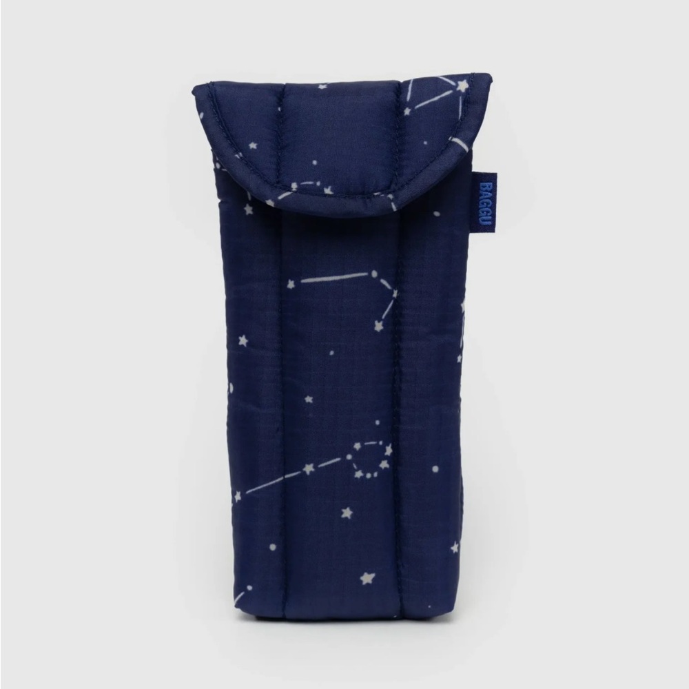 BAGGU Puffy Glasses Sleeve in Constellation Midnight Blue